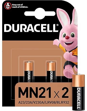 Duracell - Pilas especiales alcalinas MN21 de 12 V, paquete de 2 unidades (A23 / 23A / V23GA / LRV08 / 8LR932) diseñadas para su uso en mandos a distancia, timbres inalámbricos y sistemas de seguridad