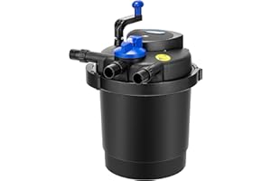 VIVOHOME Pressurized Biological Pond Filter, 1840GPH Suitable for Koi Ponds up to 1000 Gallons or Ornamental Ponds up to 2100