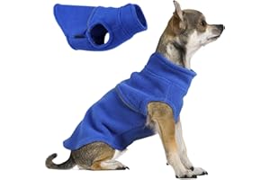 DOSUYI Dog Sweaters for Small Dogs Fleece Dog Sweater with Reflective Stripe Pet Puppy Clothes for Dogs Boy Girl Chihuahua Yorkie Shih Tzu Teacup, Cat Apparel Outfits