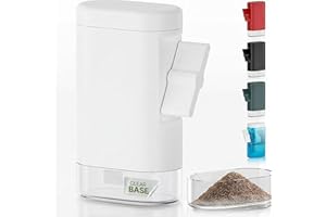 PepperMate Traditional Pepper Mill 723 - Turnkey High Volume Salt and Gourmet Peppercorn Grinder (White)