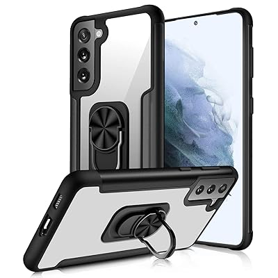 Buy Www Case For Samsung Galaxy S21 Plus Galaxy S21 Plus 5g 6 7 With Built In 360 Rotating Ring Kickstand Fit Magnetic Car Mount And Clear Back Cover Case For Galaxy S21 Plus 21