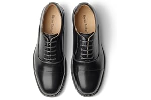 BEAU TODAY Women's Oxfords Dress Shoes, Leather Lace-Up Oxfords for Women, Comfortable Formal Cap Toe Business Casual Non Slip Office Driving Oxfords Shoes