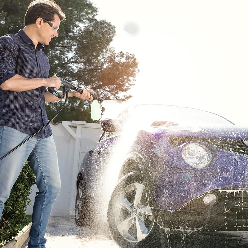 Lavadora de alta pressão cecotec hydroboost 1400 essential, 1400 w, casa, jardim ou carro, vazão 426 l/h, pressão 105 bares, bomba de alumínio, raio de ação 9 m multicolor