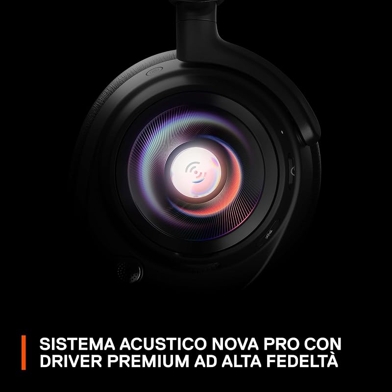 Arctis Nova Pro Xbox - Cuffie da gaming multi-sistema - Audio Hi-Res - Audio spaziale a 360° - GameDAC Gen 2 - Microfono ClearCast Gen 2 - Xbox, PC, PS5, PS4, Switch