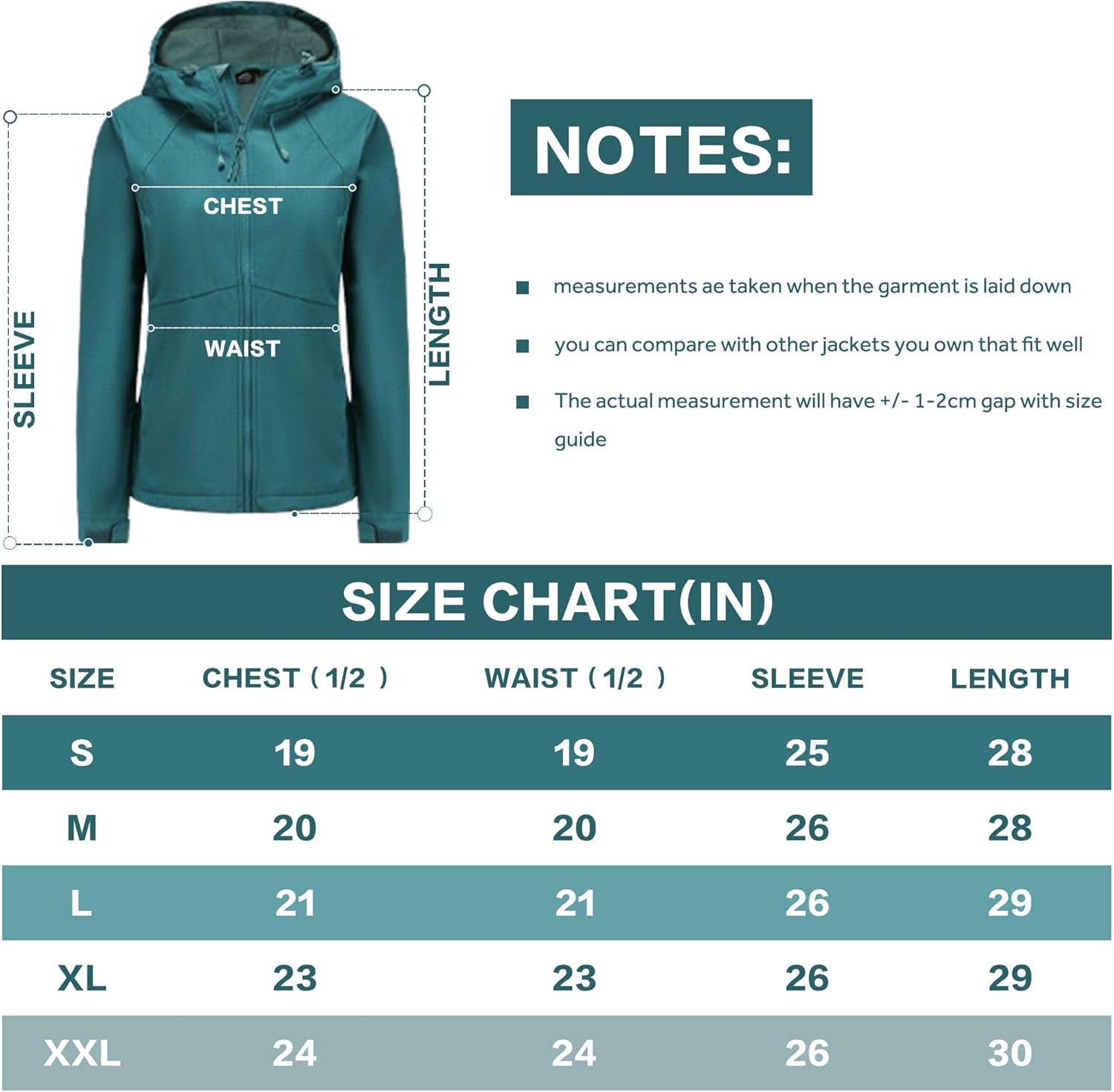 svacuam Women's Fleece Lined Softshell Waterproof Jacket Lightweight Anorak Hiking Coat: Clothing