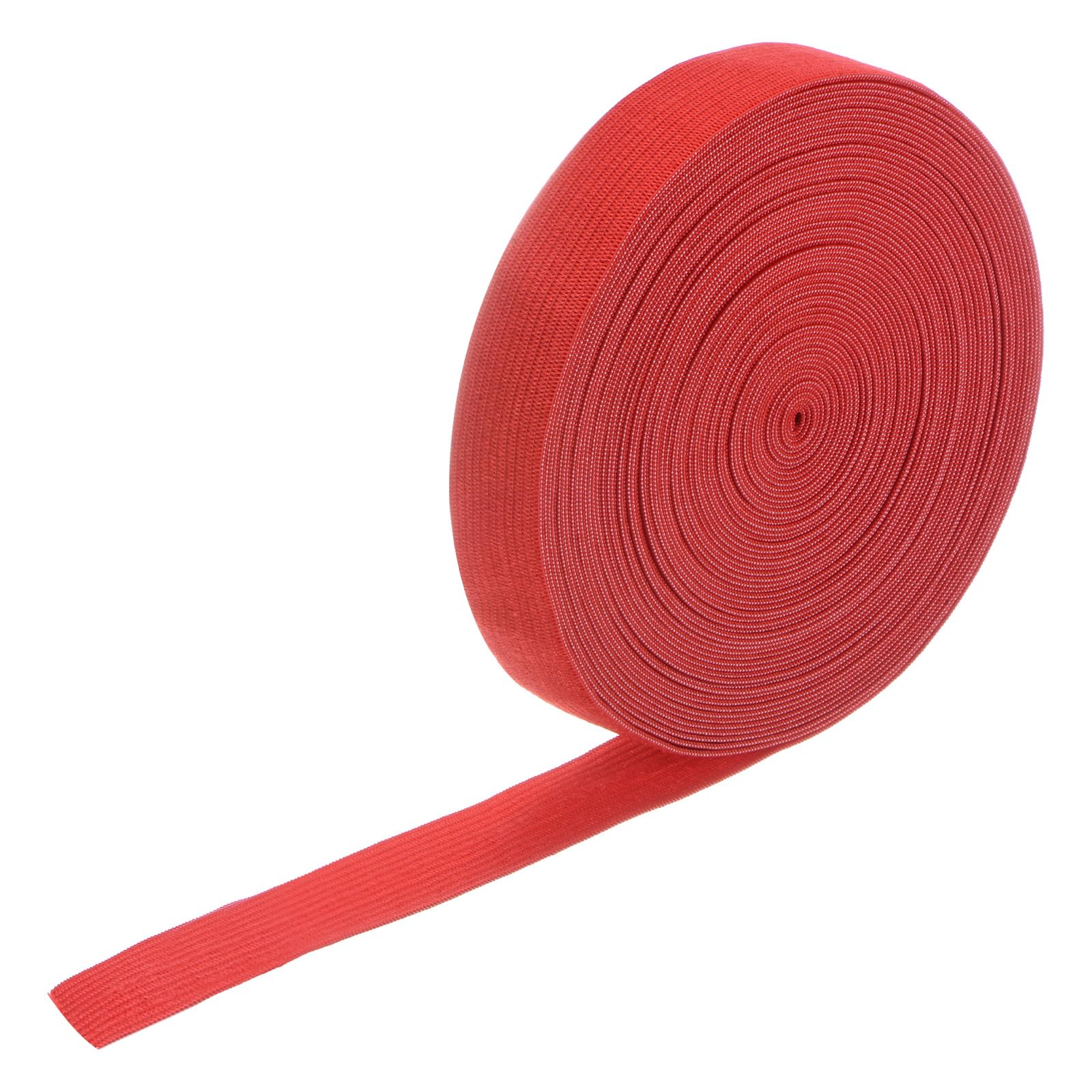 M METERXITY Elastic Bands for Sewing, 0.8 Inch 11 Yards Roll of High Elasticity Knit Elastic Spool, Elastic for Sewing Waistband/Wigs/Pants/Crafts DIY Stretchy Ribbon [Bright Red]