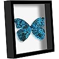Picrit Shadow Box Frame 12x12, Display Case Box with High Definition Real Glass and Black Back for Memorabilia, Baby Items, Wedding Memories, Crafts, Tickets and Photos, Black