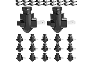 Tuanse 20 Sets Plug in Night Light Module Night Light Base with Shade Mounting Clip Plastic Lights Rotating Base for Making Y