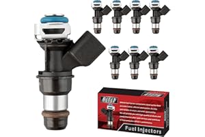 MACAX Set of 8 Fuel Injectors 12580681 Replacement Compatible with Chevy Silverado Tahoe Avalanche GMC Sierra Yukon Yukon XL 4.8L 5.3L 6.0L 6.2L V8 - Replaces 217-1621 19421333 FJ887