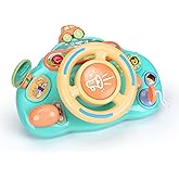 Caterbee Baby Turn and Learn Driver Steering Wheel Toys (Blue)