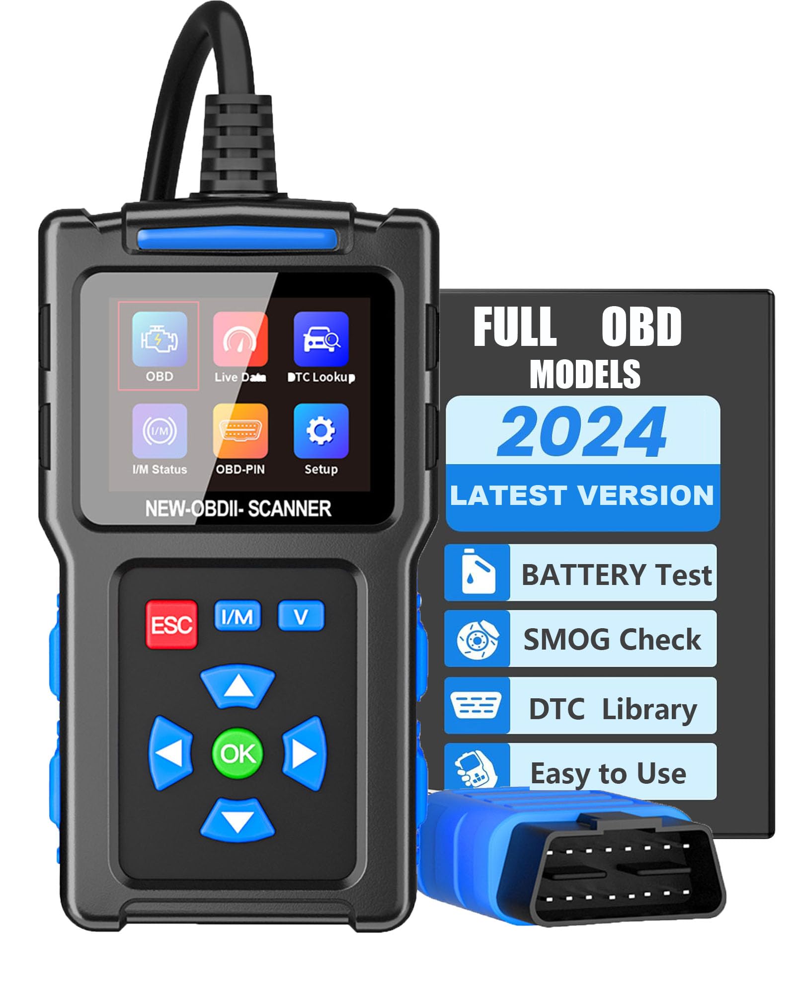 Photo 1 of **USED**
FAINSLIGO OBD2 Scanner Diagnostic Tool,Battery Tester, Vehicles Check Engine Malfunction Code Reader with Reset,OBD II Car Scanner&Tester Diagnostic Tools for All Cars(T200)