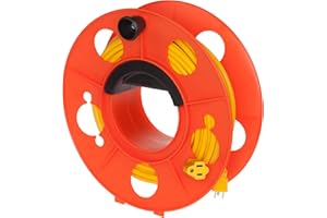 Bayco KW-130 Cord Storage Reel with Center Spin Handle, 150-Feet