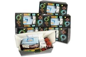 Shescrzionu Video Game Party Favors Boxes 12 PCS-Perfect Gamer Decors Party Favor Boxes with Window, Birthday Decorations Video Game Birthday Decorations Bags Gifts Aa13