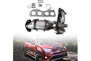 LOMEEN 16636 Catalytic Converter Bolts Gasket Compatible With Toyota RAV4 2.5L 2009-2018，for Scion tC 2.5L 2011-2016，673-028 250510V070 2505136180