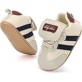 BACSAC Baby Shoes for Boys Girls Non Slip Low Top Infant Walking Shoes Breathable Comfort Toddler Walker Shoes Pull On Newborn Baby Sneakers 3 6 9 12 Months