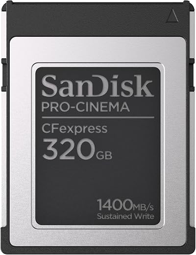 SanDisk 320GB PRO-CINEMA CFexpress Type B 1500/1700 MB/s 8K Video