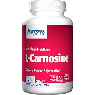 Jarrow Formulas L-Carnosine 500mg, Supports Brain, Memory, Cardiovascular Health, 90 Caps