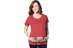 Crazy Dog Tshirts Maternity Christmas Baby Peeking Elf Funny T Shirt Announcement Pregnancy Bump