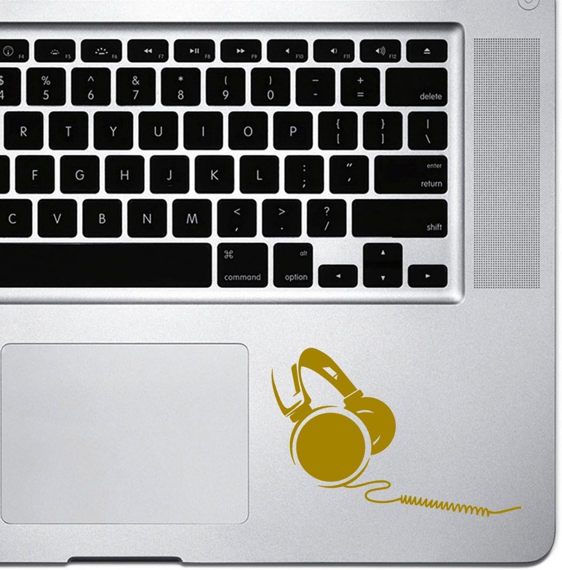 StickAny Palm Series Headphones Full Sticker for Macbook Pro, Chromebook, and Laptops (Gold)