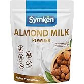 SYMKEN Almond Milk Powder 17.6 Oz (500g) | Pure Almond | No added sugar | Vegan | Gluten free | Lactose free | Non-GMO | Non-Dairy | Vegan protein (15%) | Plant-based Almond Milk