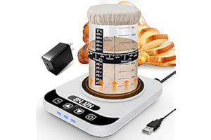 Sourdough Starter Warmer, Upgraded Sourdough Warmer 2.0, Graphene Heating, Precise 1°F Stepless Control (70-100°F), °C/°F Dis