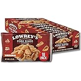 Lowrey's Bacon Curls Microwave Pork Rinds (Chicharrones), Original, 1.75 Ounce (Pack of 18)