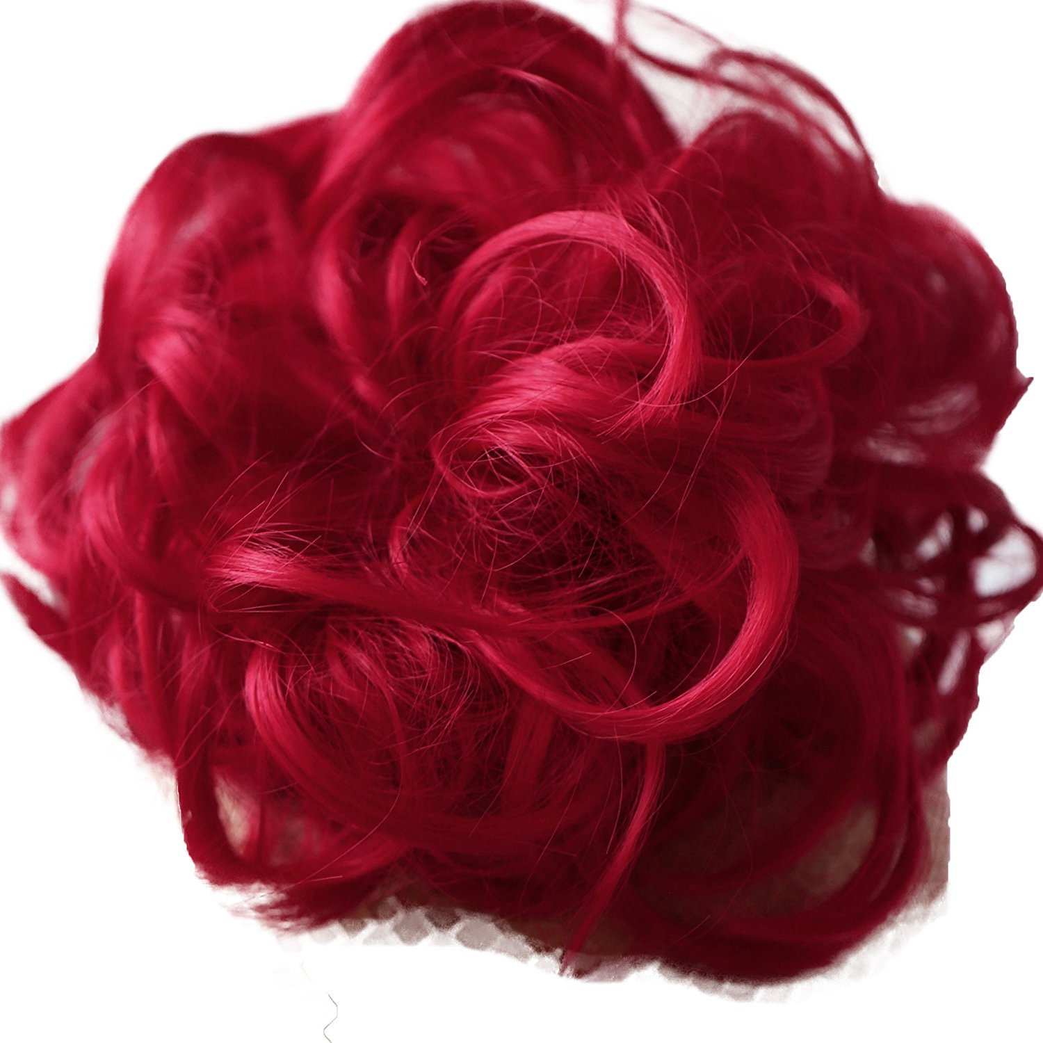 CAISHA Large Hairpiece Scrunchy Instant Updo Curly Messy Bun Red G28E