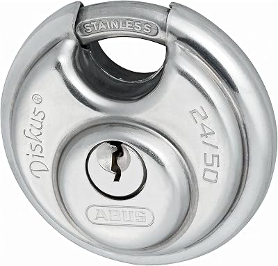 ABUS Diskus Padlock 24IB/50 Stainless Steel 360° Protection