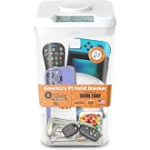 kSafe Time Locking Container XL &ndash; Tech Lock Box for Tablets, Game Controllers, Large Snack Bags, BPA-Free Plastic, No Overrides, 5.5&rdquo; W x 10.4&rdquo; L, White Lid, Clear Base