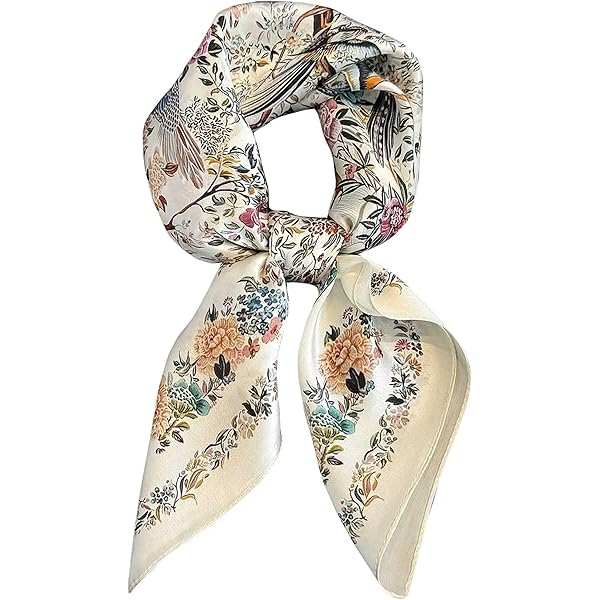 MEISEE Mulberry Silk Scarfs Women Small Square Scarf 21