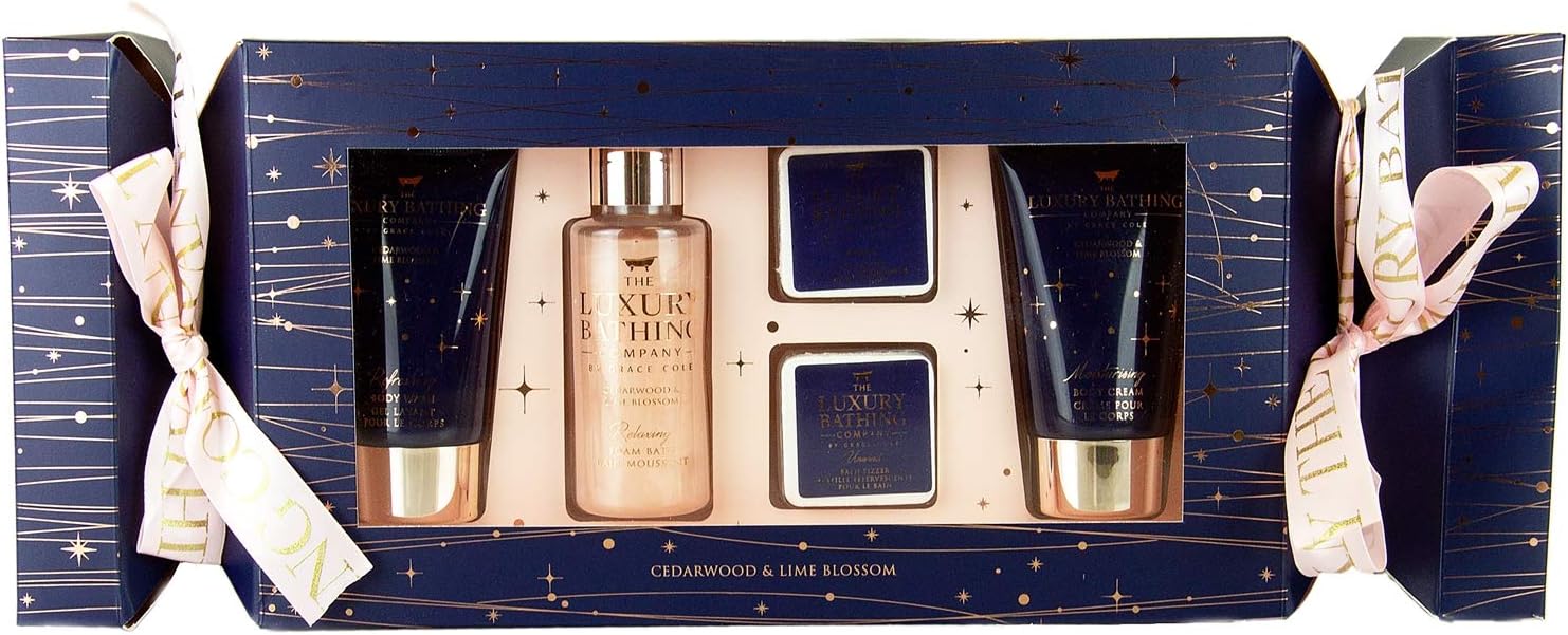 The Luxury Bathing Company Cedarwood and Lime Blossom 5 Piece Gift Set