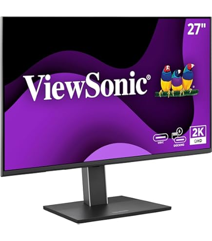 Amazon.com: ViewSonic VG2756A-2K 27 Inch IPS 1440p Docking Monitor