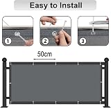 AXT SHADE 90x300cm Balcony Privacy Screen HDPE Anthracite UV Block Fence view 6