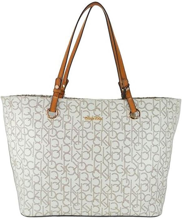 Calvin Klein Handbag, CK Coated Canvas Signature Tote Handbags