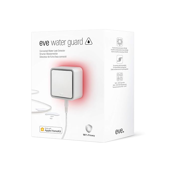 Eve 10EBG8701 Water Guard-Detector Inteligente, Cable Sensor de 2 ...