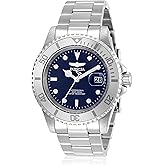 Invicta 40mm Men's Pro Diver Blue Dial Silver Tone Stainless Steel Watch 34023