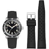 Nizonlaie FKM Rubber Watch Bands Tropical Style Quick Release Fluororubber Watch Strap 18mm 20mm 22mm Universal Soft Breathable Durable Sporty FKM Rubber Replacement Band Strap for Men Women