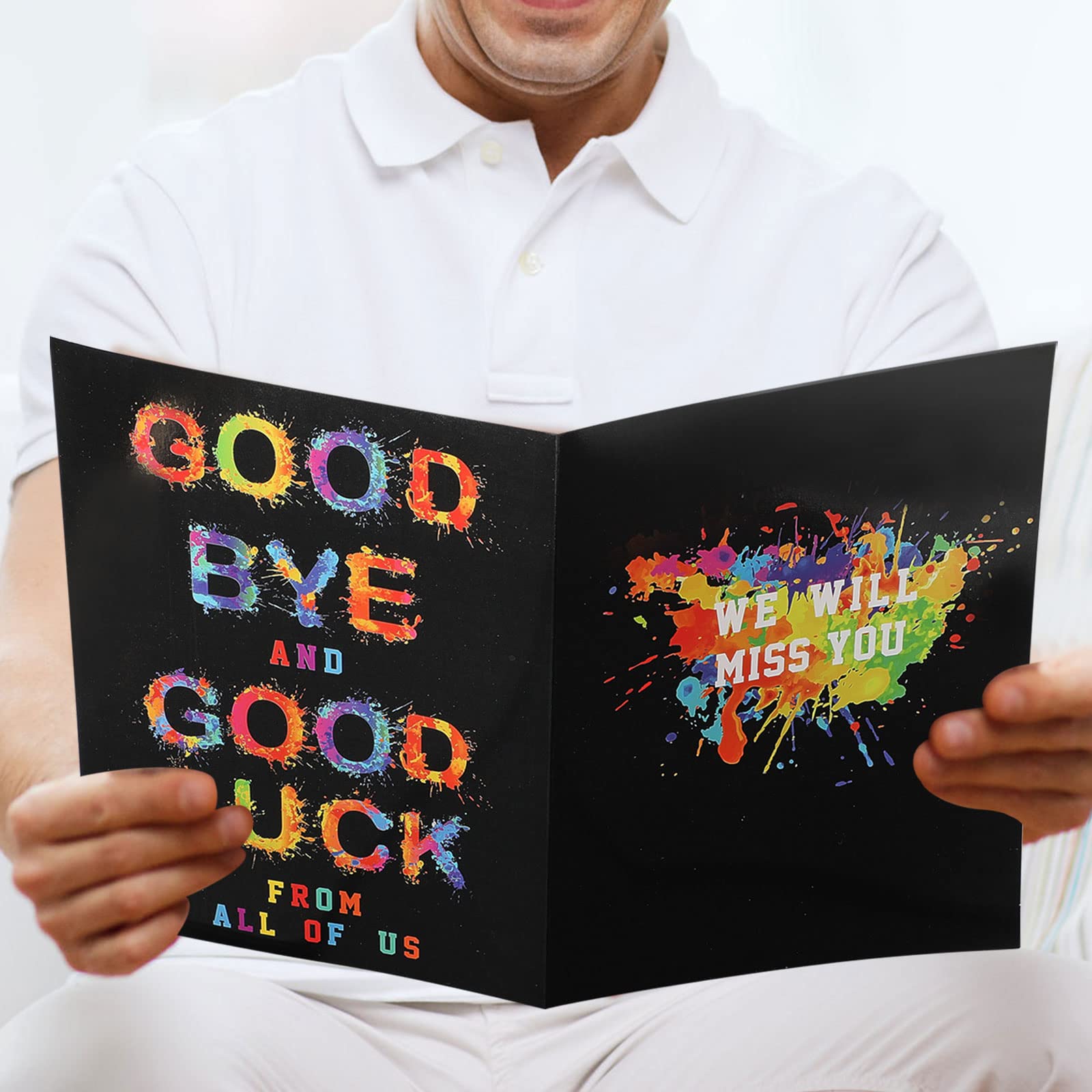 Photo 1 of Zonon 3 Sets Large Going Away Cards for Coworkers We Will Miss You Goodbye Good Luck Farewell Card with Envelope Funny Coworker Leaving Gifts for Colleague Retirement Men Women Friend, 11.8x17.8 Inch