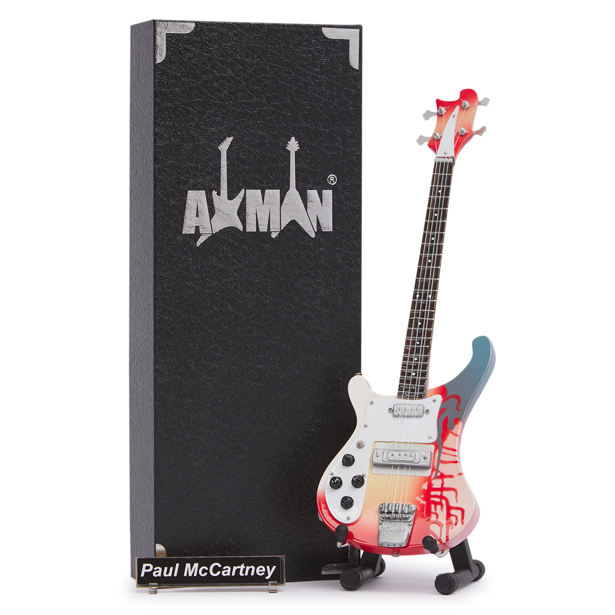 Axman, Paul Mc Cartney Miniature Guitar Replica - Music Gifts - Handmade Ornamental 1/4