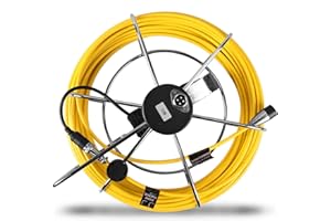 Pipe Camera's Cable Coil Reel for Brand Anysun Aukfa HBUDS Sewer Camera 100ft Extension Cable for Pipe Camera, 100ft Cable Replacement for Pipe Inspection Camera(30M/100FT Cable)