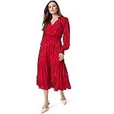 Sam Edelman Womens Maya Smock Wasit Ruffle Trim Midi Dress Standard