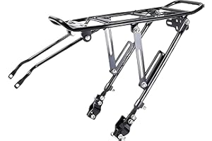 Generies Biking Universal Adjustable Bike High Capacity Cargo Rack Cycling Equipment Stand Footstock Bicycle Luggage Carrier Racks