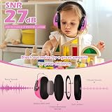 LEADSTAR Kids Ear Defenders Rose NRR 25dB Adjustable Hearing Protection Earmuffs view 5