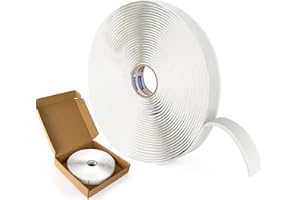 ADHES Premium Butyl Sealant Tape 1/2" x 30 'x 1/8" White Butyl Rubber Sealant Tape for RVs, Vehicles, Marine and Home Repair 