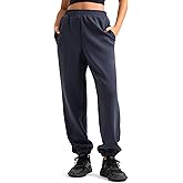 Colorfulkoala Velvra Modal Fleece Lined Joggers for Women - High Waisted Thermal Winter Sweatpants Pants with Pockets