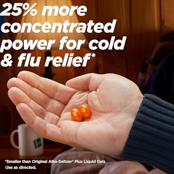 ALKA-SELTZER PLUS MAXIMUM STRENGTH COUGH, MUCUS & CONGESTION POWERMAX LIQUID GELS, FAST AND EFFECTIVE CHEST CONGESTION RELIEF, COUGH SUPPRESSANT, FOR ADULTS AND CHILDREN 12 YEARS AND OLDER 24 COUNT