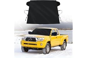 SLOGENTO Windshield Cover for Ice and Snow for Toyota Tacoma 2016-2023 2024 2025 2026 Enhanced Waterproof 600D Oxford Fabric Windshield Frost Cover for Trucks,Heat Sag-Proof Protector with Rear Mirror Cover