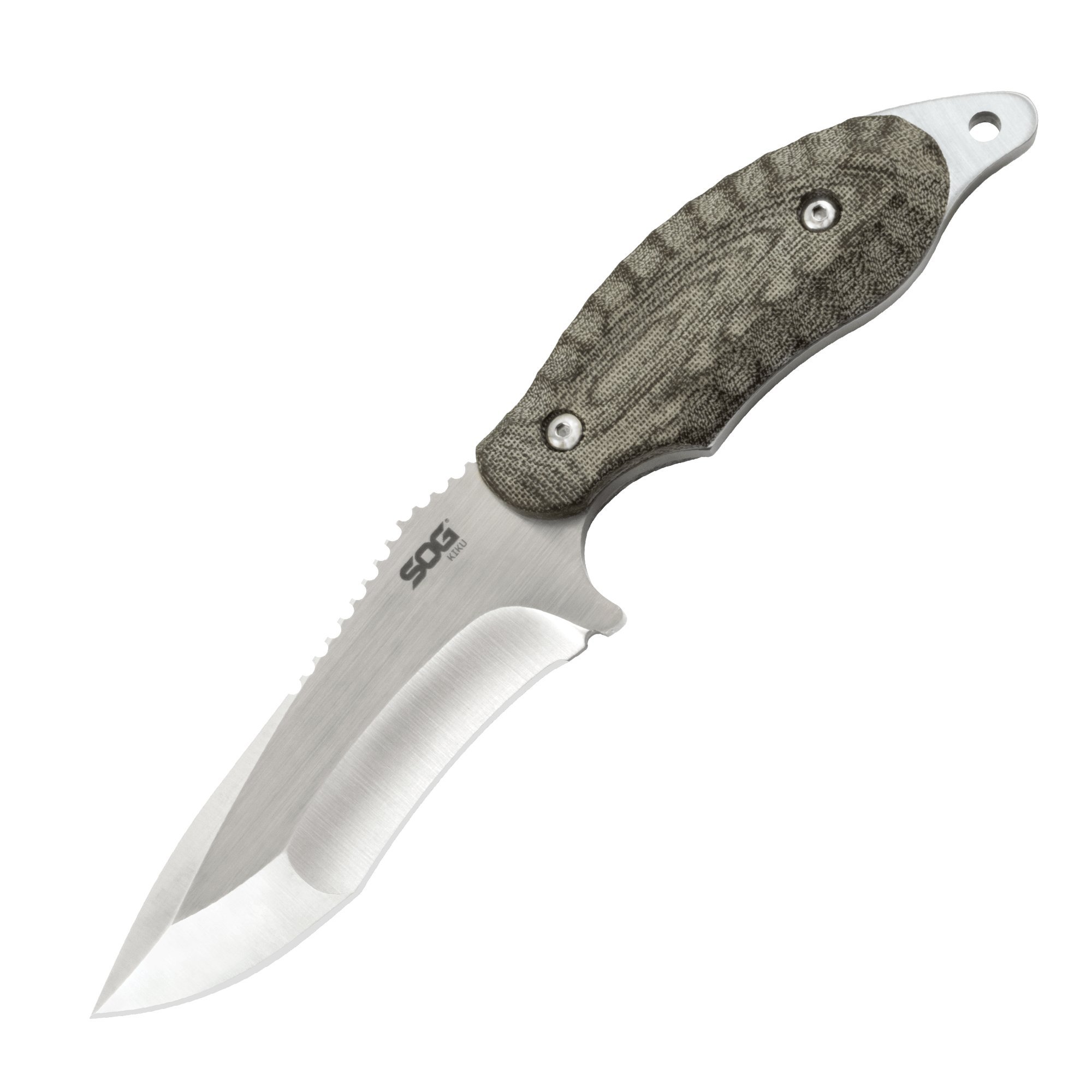 SOG Kiku Fixed Blade Knife 4.1Inch Satin VG10 Blade, Linen Micarta Handle 729857006446 eBay