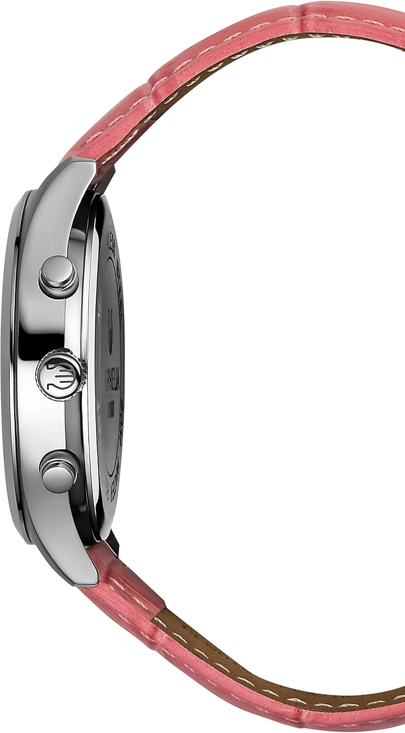 Orphelia Womens Quartz Watch, Chronograph Display and Leather Strap OR31801, Pink - Image 4