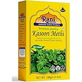 Rani Fenugreek Leaves Dried (Kasoori Methi) 3.5oz (100g) ~ All Natural | Vegan | Gluten Friendly | NON-GMO | Indian Origin